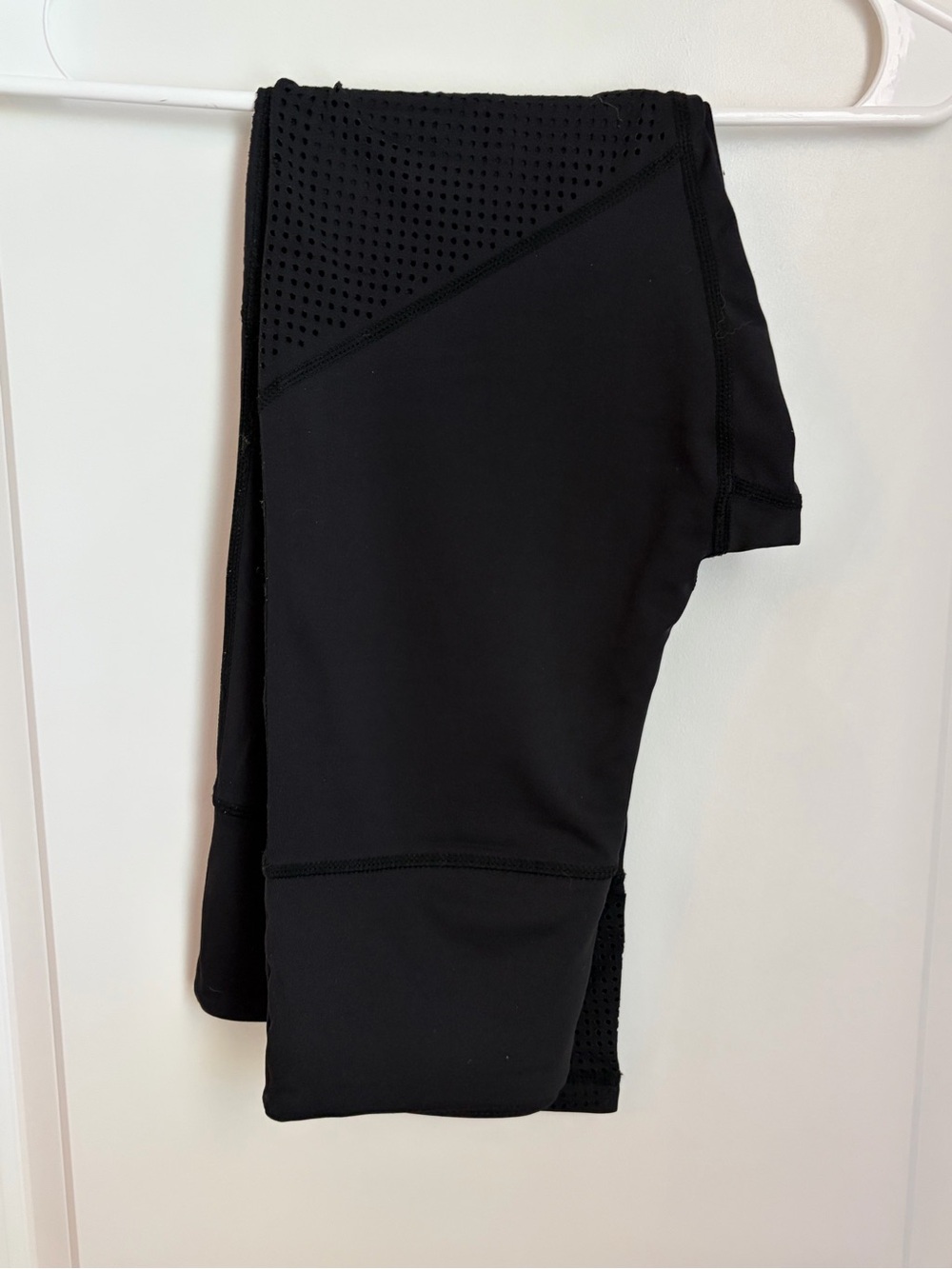 ZYIA Black Leggings with Mesh Panel Accents